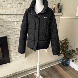 Vans Foundry Puffer MTE Jacket Black All-Weather Insulated Women's Size Large